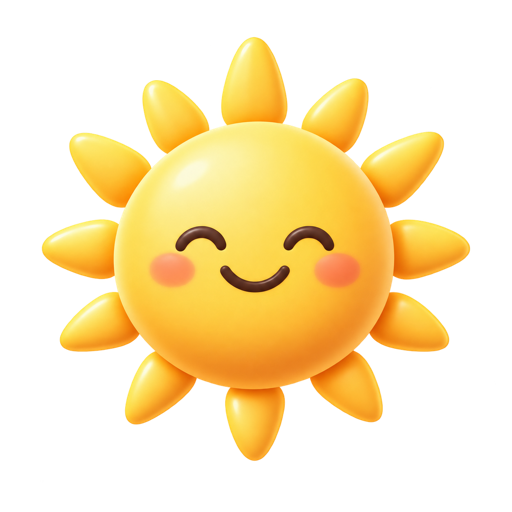 Улыбающееся солнце
